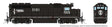 EMD GP40 - LokSound and DCC -- Illinois Central #3101 (Mid-1990s, black, white)