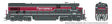 GE C36-7 - Standard DC -- Ferromex #9336 (gray, red, white)