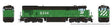 GE C30-7 - ESU LokSound and DCC -- Burlington Northern #5546 (Early Cascade Green, black, white)