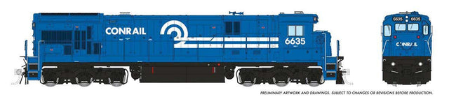 GE C36-7 - Sound and DCC -- Conrail #6628 (blue, white, black)