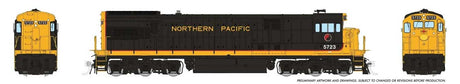GE U33C Low Nose - Standard DC -- Burlington Northern #5723 (Ex-NP Patch, black, yellow)