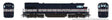 GE U34CH - Standard DC -- New Jersey DOT #4172 (Bluebird, blue, silver, red, No Logo)