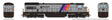GE U34CH - Standard DC -- NJ Transit #4164 (Disco Stripe, silver, black, blue, purple, orange)