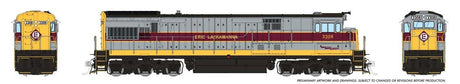 GE U33C Low Nose - Sound and DCC -- Erie Lackawanna #3308 (gray, maroon, yellow)