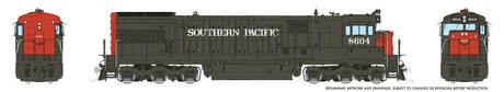 GE U33C Low Nose - Sound and DCC -- Southern Pacific #8604 (gray, red, No Nose Logo)
