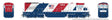 GE U34CH - Sound and DCC -- Conrail #1776 (Bicentennial, white, red, blue)