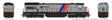 GE U34CH - Sound and DCC -- NJ Transit #4158 (Disco Stripe, silver, black, blue, purple, orange)