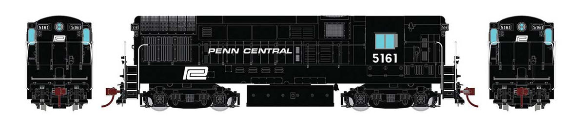 FM H16-44 Phase III - Standard DC -- Penn Central 5170 (black, white, Logo on Frame)