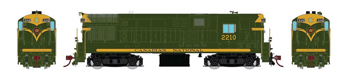 FM H16-44 Phase III - Standard DC -- Canadian National 2213 (green, gold)