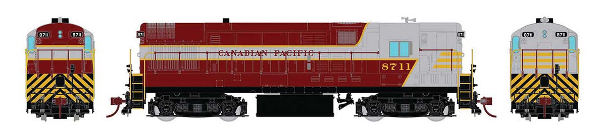 FM H16-44 Phase III - Standard DC -- Canadian Pacific 8713 (maroon, gray, Block Lettering)