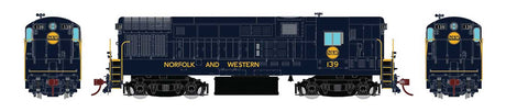 FM H16-44 Phase III - Sound and DCC -- Norfolk & Western 144 (Pevler Blue, Hamburger Logo)