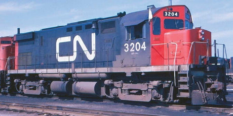 MLW C424 - ESU LokSound and DCC -- Canadian National #3206 (MR-24b, black, red, white, Nooodle Logo)