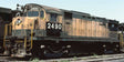 Alco C424 - ESU LokSound and DCC -- Conrail #2490 (Patched, RSA-14, yellow, green)