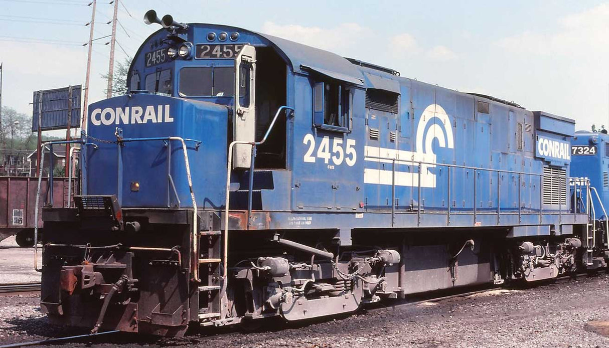 Alco C425 Low Nose - ESU LokSound and DCC -- Conrail #2455 (blue, white)