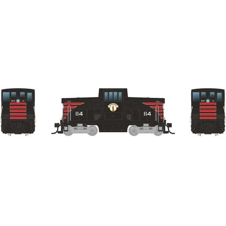 GE 44-Tonner - Standard DC -- Boston & Maine #115 (black, red, Minuteman Logo)