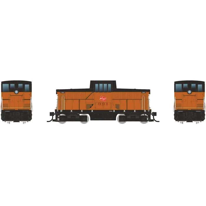 GE 44-Tonner - Standard DC -- Milwaukee Road #991 (orange, black, TMR Logo)