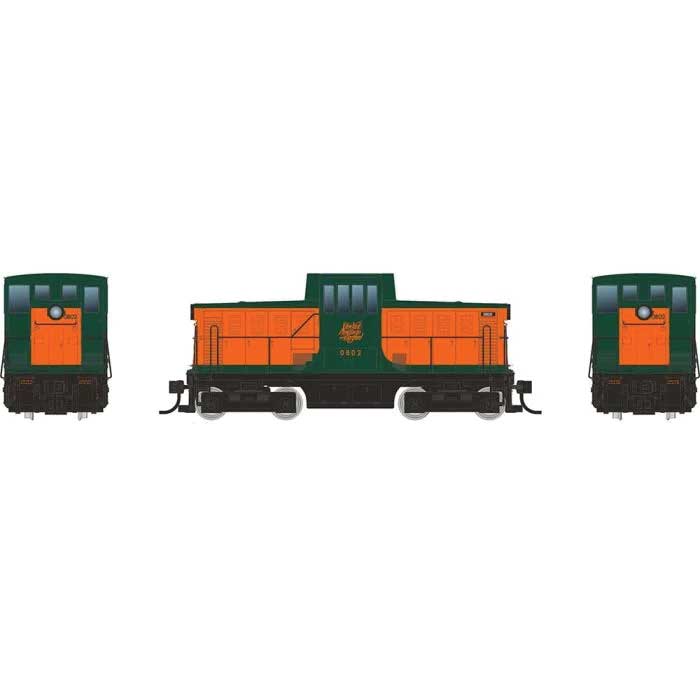GE 44-Tonner - Standard DC -- New Haven #0804 (warm orange, green)