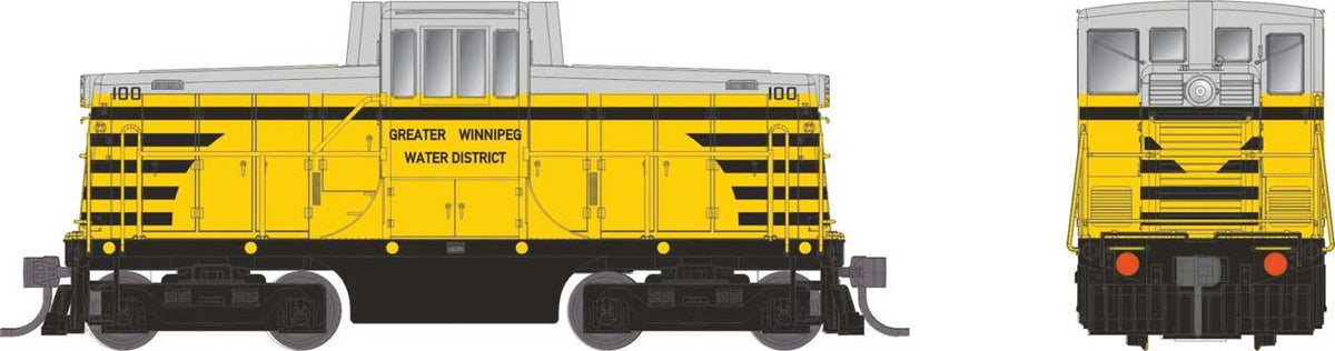 GE 44-Tonner - Standard DC -- Greater Winnipeg Water District #103 (yellow, black, gray)