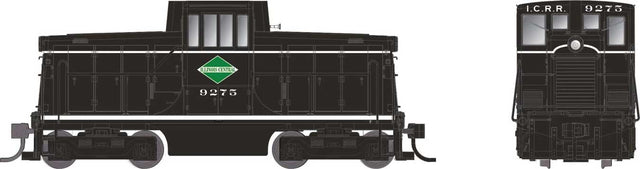 GE 44-Tonner - Standard DC -- Illinois Central #9275 (black, white, green)