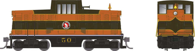 GE 44-Tonner - Sound and DCC -- Great Northern #51 (Omaha Orange, Pullman Green)