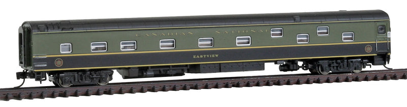 Duplex Sleeper - Ready to Run - Panorama Line(TM) -- Canadian National #1111 Eastview (1954 Scheme, green, black)