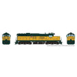 EMD SD9 Low Nose - ESU LokSound and DCC -- Chicago & North Western #6605 (yellow, green)