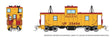 Angus Shops Wide Vision Caboose with Lights - Ready to Run -- Union Pacific #25404 (Armour Yellow, red)
