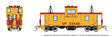 Angus Shops Wide Vision Caboose with Lights - Ready to Run -- Union Pacific #25446 (Armour Yellow, red)