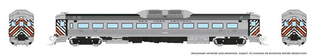Budd RDC-1 Phase 1 - Standard DC -- New York Central (silver with stripes)
