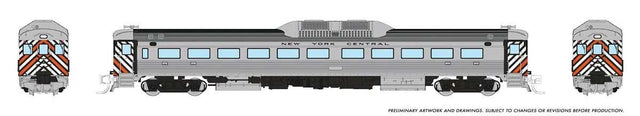 Budd RDC-1 Phase 1 - Standard DC -- New York Central (silver with stripes)
