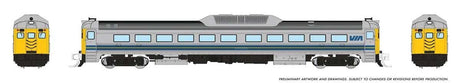 Budd RDC-1 Phase 2 - Standard DC -- VIA Rail Canada (Early; silver, blue, yellow)
