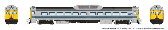 Budd RDC-1 Phase 2 - Standard DC -- VIA Rail Canada (Early; silver, blue, yellow)