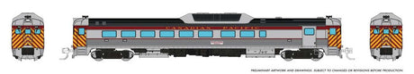 Budd RDC-2 Phase 2 - Standard DC -- Canadian Pacific #9103 (stainless, maroon, yellow)