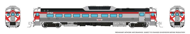 Budd RDC-2 Phase 2 - Standard DC -- Canadian Pacific #9104 (stainless, Action Red, white)