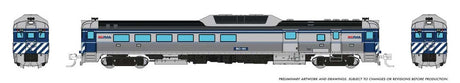 Budd RDC-3 Phase 2 - Standard DC -- BC Rail #BC-30 (stainless, blue, white)