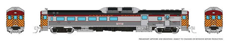 Budd RDC-3 Phase 1 - Standard DC -- Canadian Pacific #9023 (stainless, Action Red, white)