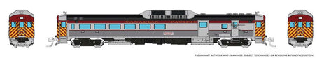 Budd RDC-3 Phase 1 - Standard DC -- Canadian Pacific #9108 (stainless, Action Red, white)