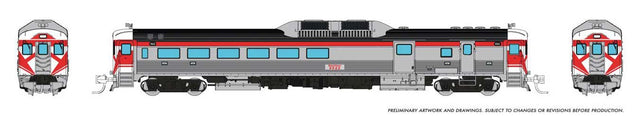 Budd RDC-3 Phase 1 - Standard DC -- Canadian Pacific #9023 (stainless, Action Red, white)