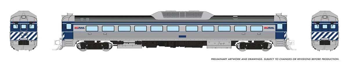 Budd RDC-1 Phase 2 - Sound and DCC -- BC Rail (silver, blue)