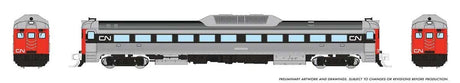 Budd RDC-1 Phase 2 - Sound and DCC -- Canadian National (silver, red, black, Noodle Logo)