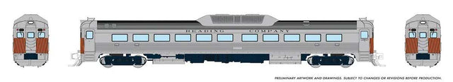 Budd RDC-1 Phase 2 - Sound and DCC -- Reading (silver with safety stripes)