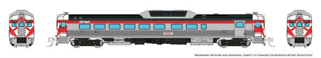 Budd RDC-2 Phase 2 - Sound and DCC -- Canadian Pacific #9104 (stainless, Action Red, white)
