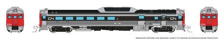 Budd RDC-3 Phase 2 - Sound and DCC -- Canadian National #6352 (stainless, black, red, Noodle Logo)