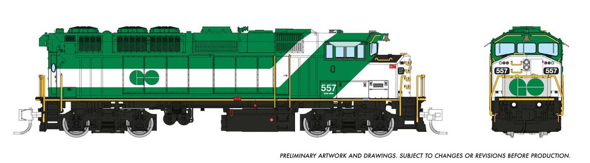 GMDD F59PH - Sound and DCC -- GO Transit #564 (green, white)