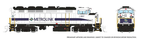 GMDD F59PH - Sound and DCC -- Metrolink #862 (white, blue stripe)
