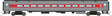 Comet Commuter Coach - Ready to Run -- Connecticut Department of Transportation CDOT (Late, silver, red)