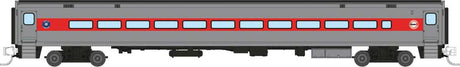 Comet Commuter Coach - Ready to Run -- Connecticut Department of Transportation CDOT (Late, silver, red)