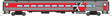 Comet Commuter Coach - Ready to Run -- CTrail Connecticut (silver, red, black, white)