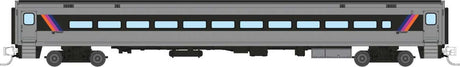 Comet Commuter Coach - Ready to Run -- NJ Transit (silver, black, Wide Black Stripe)