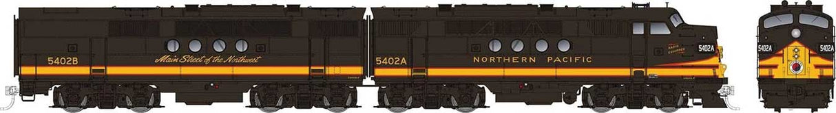EMD FT A-B Set - Standard DC -- Northern Pacific #5406A, 5406B (Pine Tree, black, yellow, red)
